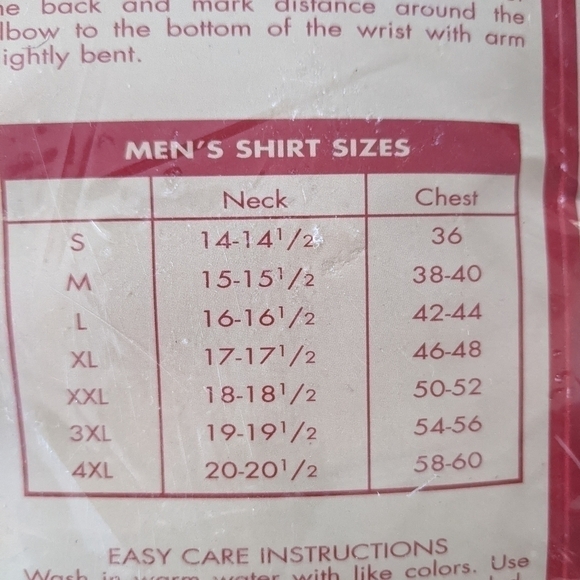 NWT Vintage Dickies Long Sleeve Work Shirt Blue 17/17.5 Scotchgard - Picture 2 of 6